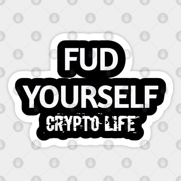 Fud yourself Sticker by Redroomedia